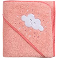 Clevamama Capa de Baño Bebé - Toalla Delantal con Capucha- Algodón - Coral